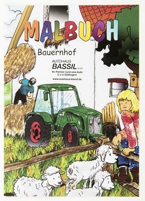 Malbuch für Kinder in DIN A4 mit versch. Themen als Werbegeschenk