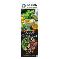 Streifenkalender Tee und Gewürze, Ausgabe 2027 Deckblatt Streifenkalender Tee und Gewürze, Ausgabe 2027 Deckblatt