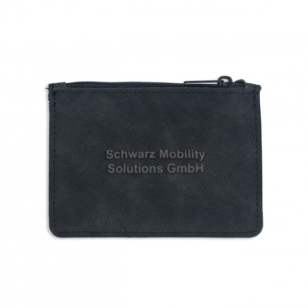 Schlüsseltasche aus Microfaser, mit Kfz-Schein-Fach, mit Werbeanbringung