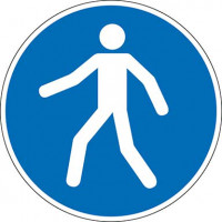 Gebotsschild Fußgängerweg benutzen Aluminium20 cm Gebotsschild Fußgängerweg benutzen Aluminium20 cm