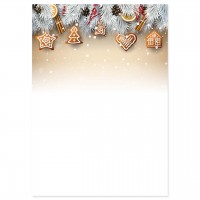 Weihnachts-Briefpapier, Motiv Plätzchen Weihnachts-Briefpapier, Motiv Plätzchen