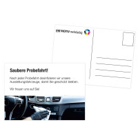 Postkarten DIN A6 Saubere Probefahrt Postkarten DIN A6 Saubere Probefahrt