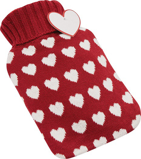 Wärmflasche Cuddle Motiv Herzen