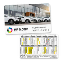 Scheckkartenkalender mit Motiv Autos Scheckkartenkalender mit Motiv Autos