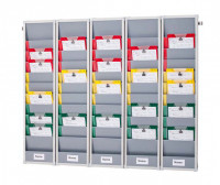 Flexoboard Einstecktafel nach Kanban-Prinzip5er Board Flexoboard Einstecktafel nach Kanban-Prinzip5er Board