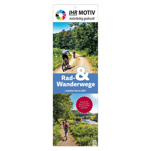Streifenkalender Rad- und Wanderwege, Ausgabe 2027 Deckblatt