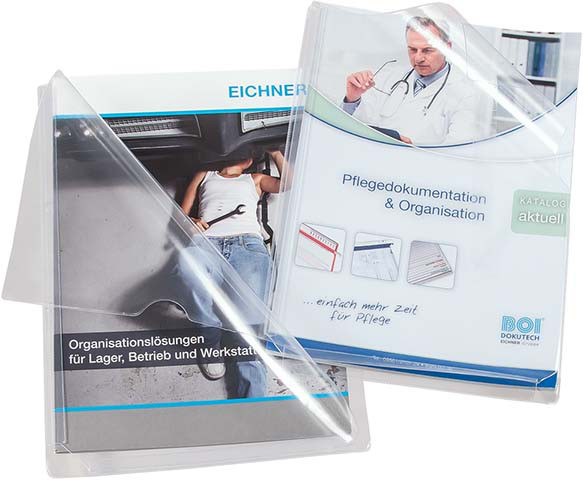 PVC-Dehnfaltentasche transparent