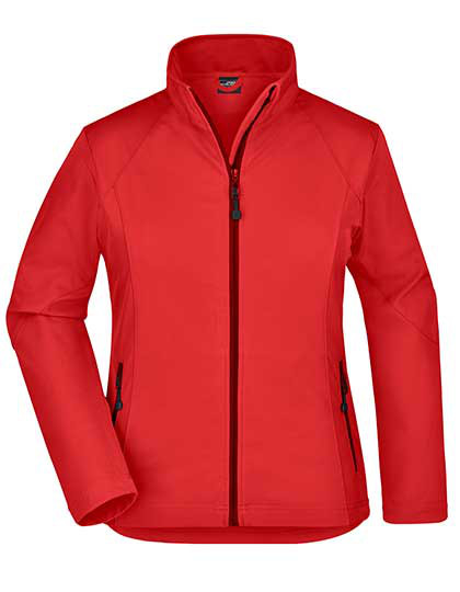 Ladies Softshell Jacket individuell bestickt Red