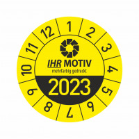 Prüfplakette mit Logo Prüfplakette mit Logo