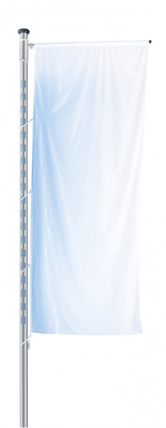 Fahnenmast Komplettset 8 Meter Prestige 100 Brightlight mit Teleskop Ausleger Alu
