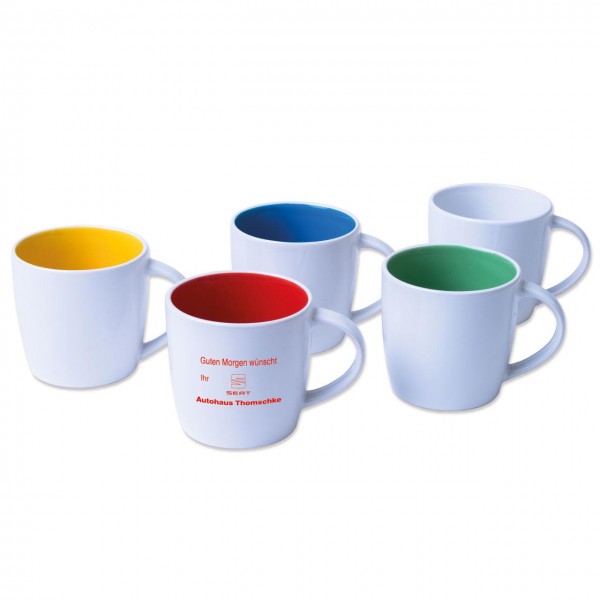 Keramik-Tasse "Emilia", weiß
