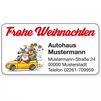 Weihnachts-Aufkleber, Motiv Nikolaus Weihnachts-Aufkleber, Motiv Nikolaus