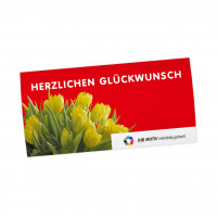 Geburtstags-Maxi-Postkarte, Motiv Tulpen Geburtstags-Maxi-Postkarte, Motiv Tulpen