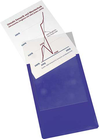 Magnet-Sichttasche DIN A4 Ausrichtung hoch blau