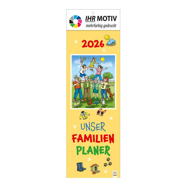 Streifenkalender Unser Familienplaner Deckblatt