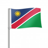 Namibia Fahne im Querformat kaufen Namibia Fahne im Querformat kaufen