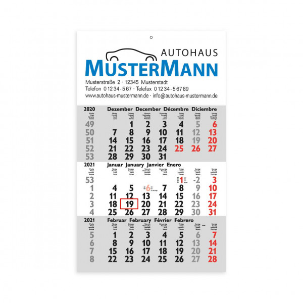 3 Monats Kalender Quartalo Hermann Fachversand