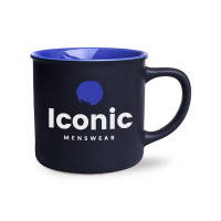 Loft Supreme Tasse aus Keramik schwarz/reflexblau Loft Supreme Tasse aus Keramik schwarz/reflexblau