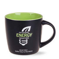 Handy Supreme Tasse aus Keramik schwarz/hellgrün Handy Supreme Tasse aus Keramik schwarz/hellgrün