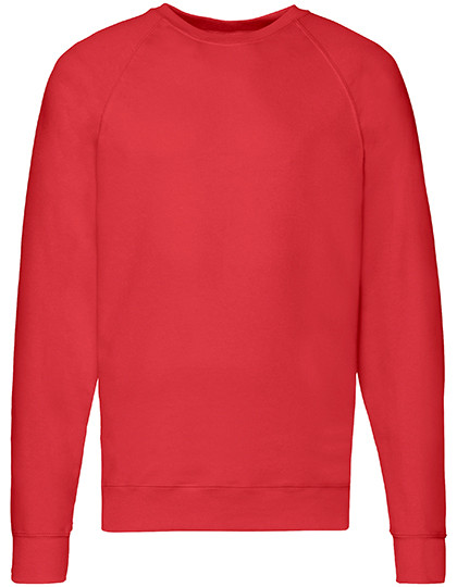 Lightweight Raglan Sweat individuell bedruckt Red