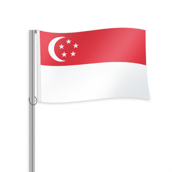 Singapur Fahne im Querformat kaufen
