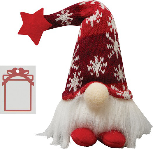 Weihnachts-Wichtel Emil mit Licht rot