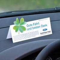 Armaturenbrett-Aufsteller, Stanzung Kleeblatt Armaturenbrett-Aufsteller, Stanzung Kleeblatt